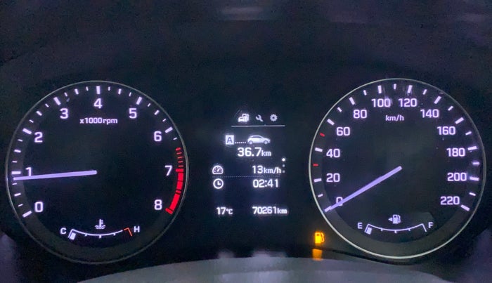 2016 Hyundai Elite i20 ASTA 1.2, Petrol, Manual, 70,261 km, Odometer Image