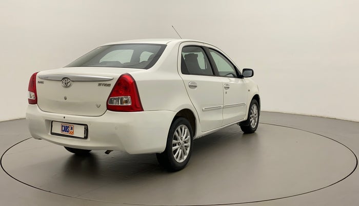 2011 Toyota Etios V, Petrol, Manual, 1,16,068 km, Right Back Diagonal