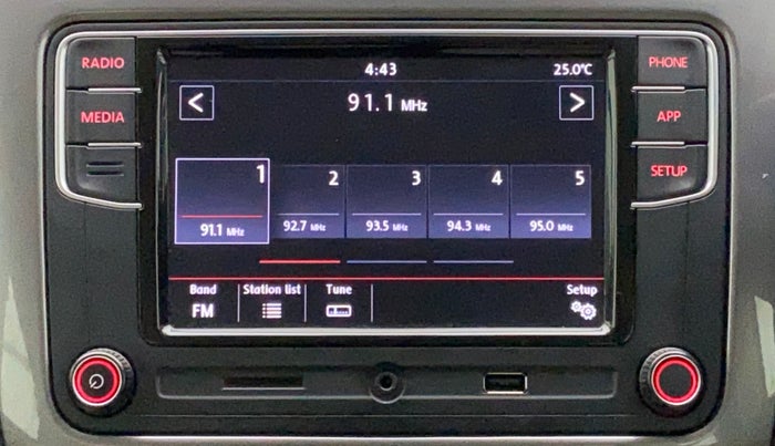 2021 Volkswagen Vento HIGHLINE PLUS 1.0L TSI AT, Petrol, Automatic, 35,407 km, Infotainment System