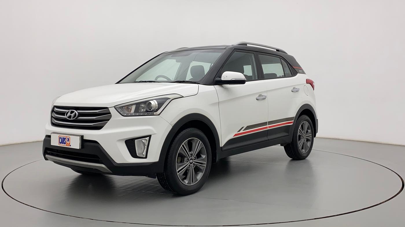 2016 Hyundai Creta SX PLUS  ANNIVERSARY EDITION 1.6 PETROL, Petrol, Manual, 55,856 km, Left Front Diagonal