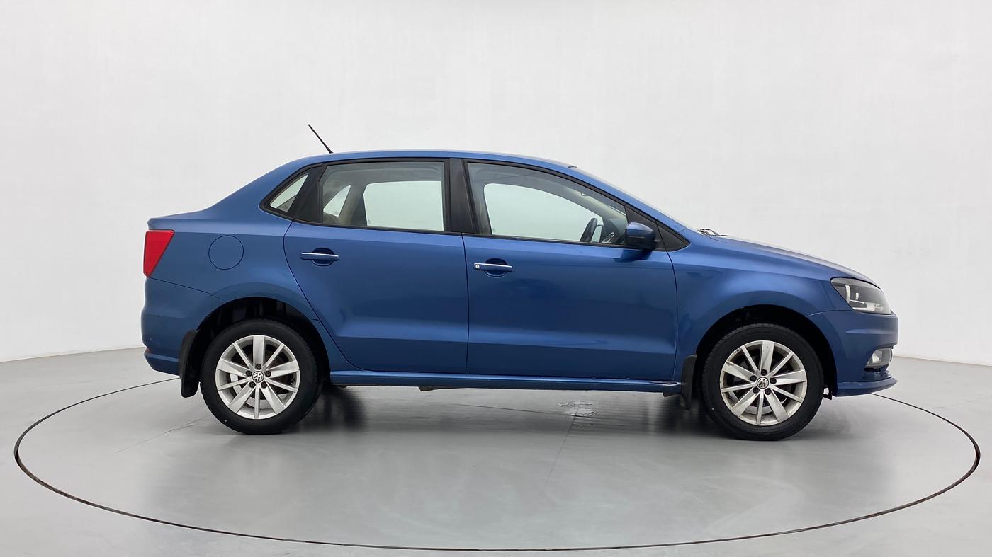 2016 Volkswagen Ameo HIGHLINE1.2L, Petrol, Manual, 1,05,297 km, Right Side View