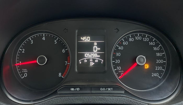 2016 Volkswagen Ameo HIGHLINE1.2L, Petrol, Manual, 1,05,297 km, Odometer Image