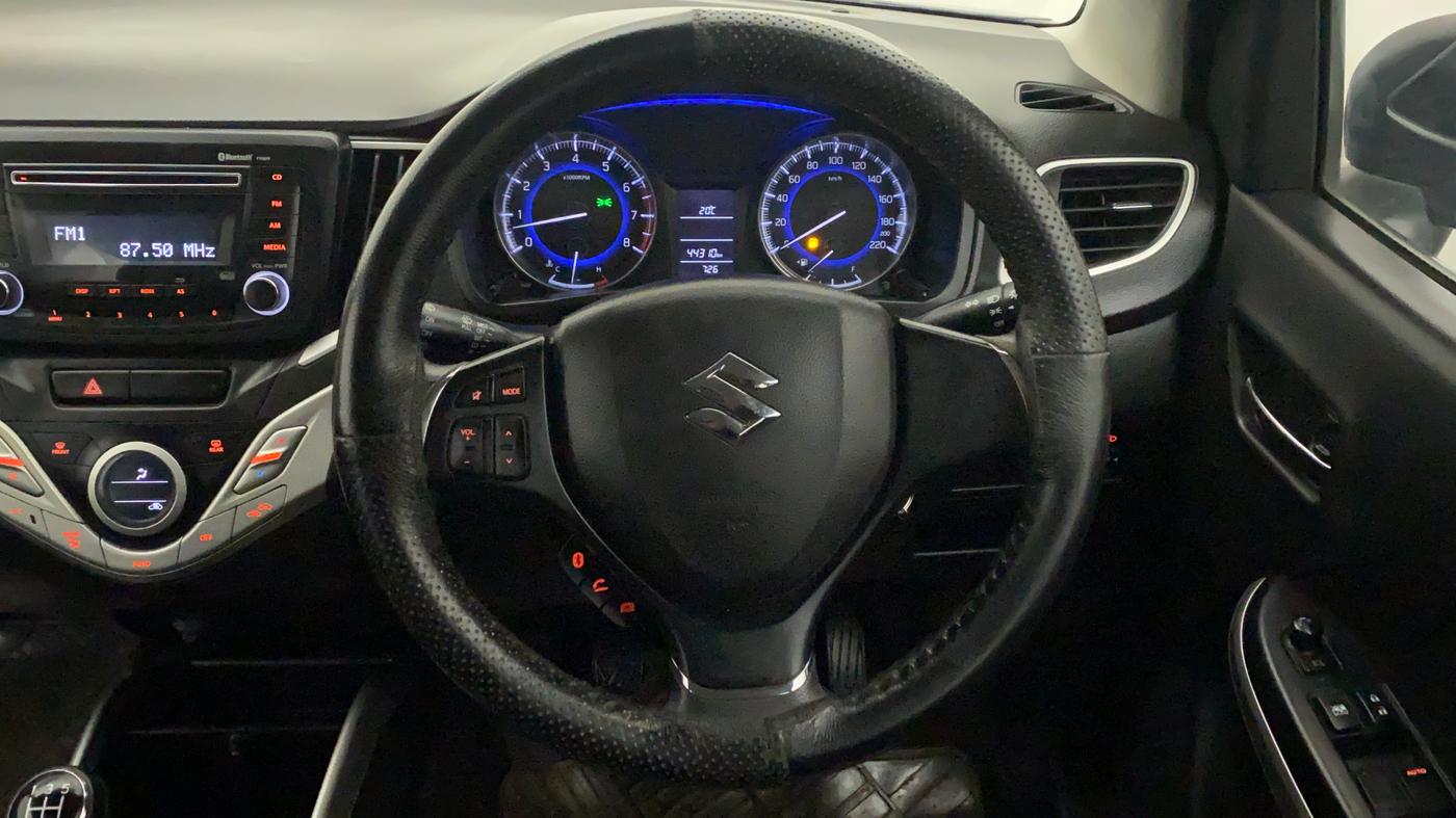 2018 Maruti Baleno DELTA PETROL 1.2, Petrol, Manual, 44,310 km, Steering Wheel Close Up