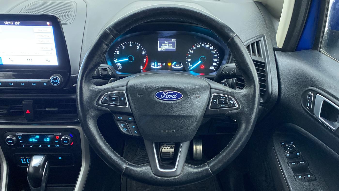 2018 Ford Ecosport 1.5 TITANIUM PLUS TI VCT AT, Petrol, Automatic, 39,722 km, Steering Wheel Close Up