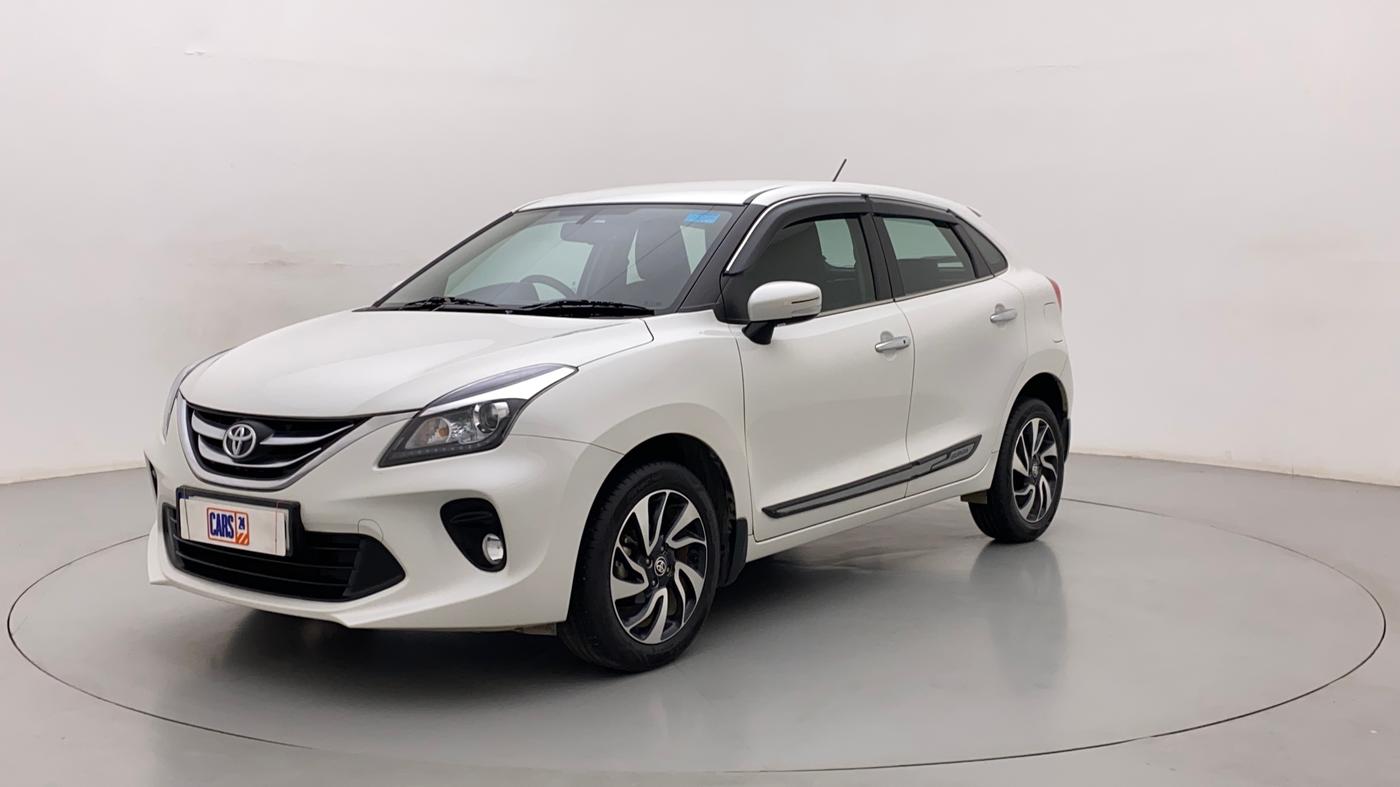 2021 Toyota Glanza V CVT, Petrol, Automatic, 12,500 km, Left Front Diagonal