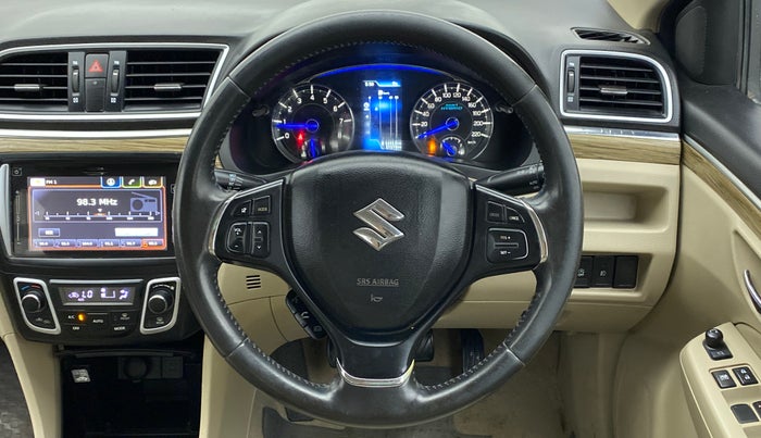 2018 Maruti Ciaz ALPHA 1.5 SHVS PETROL, Petrol, Manual, 57,378 km, Steering Wheel Close Up