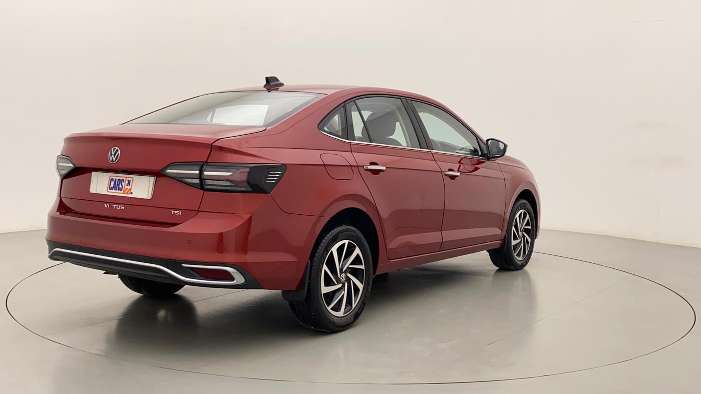 2022 Volkswagen VIRTUS TOPLINE TSI 1.0 AT, Petrol, Automatic, 11,880 km, Right Back Diagonal