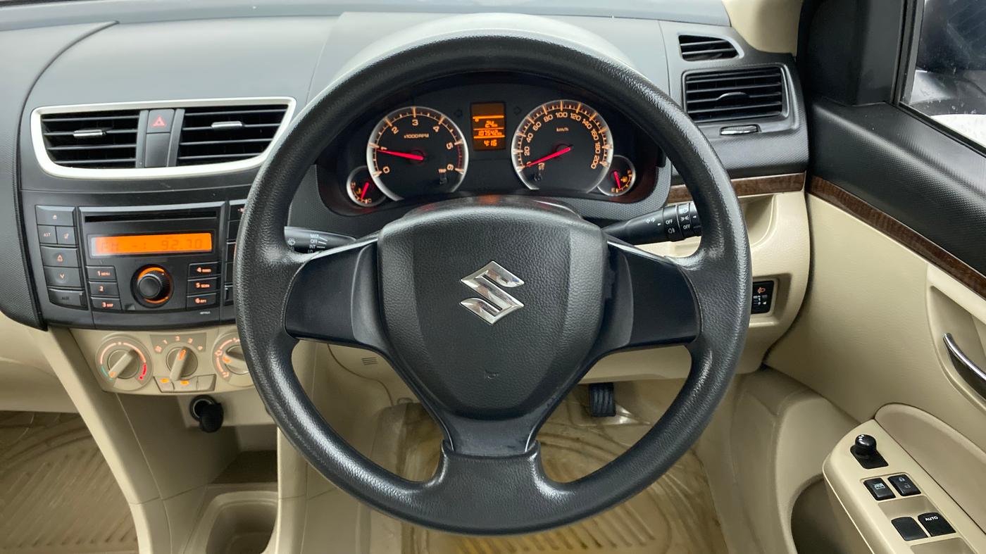 2014 Maruti Swift Dzire VDI, Diesel, Manual, 1,07,662 km, Steering Wheel Close Up