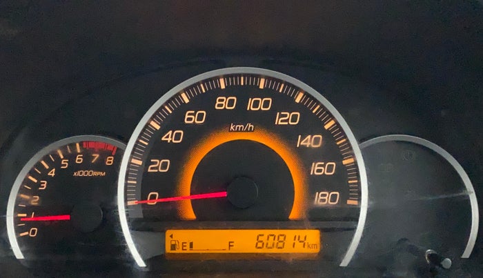 2014 Maruti Wagon R 1.0 VXI, Petrol, Manual, 60,813 km, Odometer Image