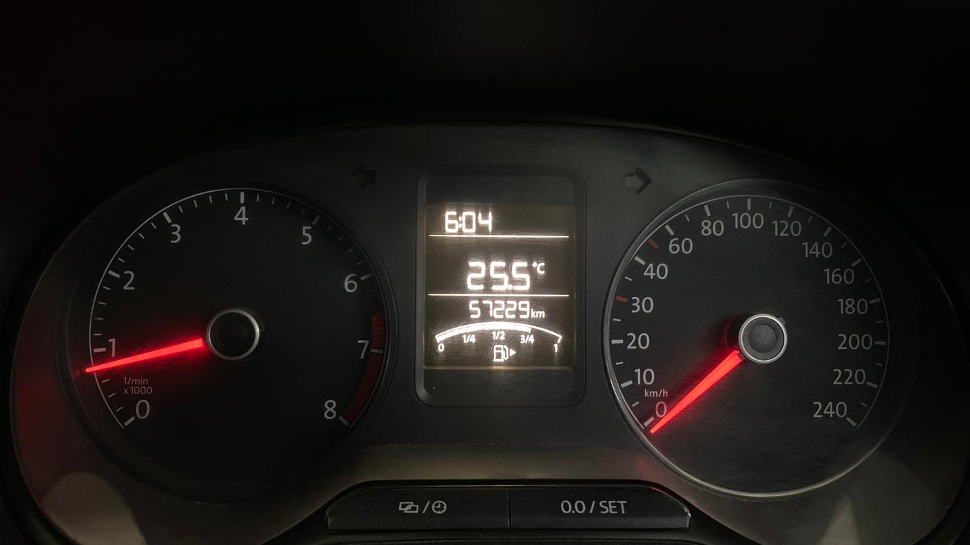 2021 Volkswagen Polo TRENDLINE 1.0L, Petrol, Manual, 57,960 km, Odometer Image