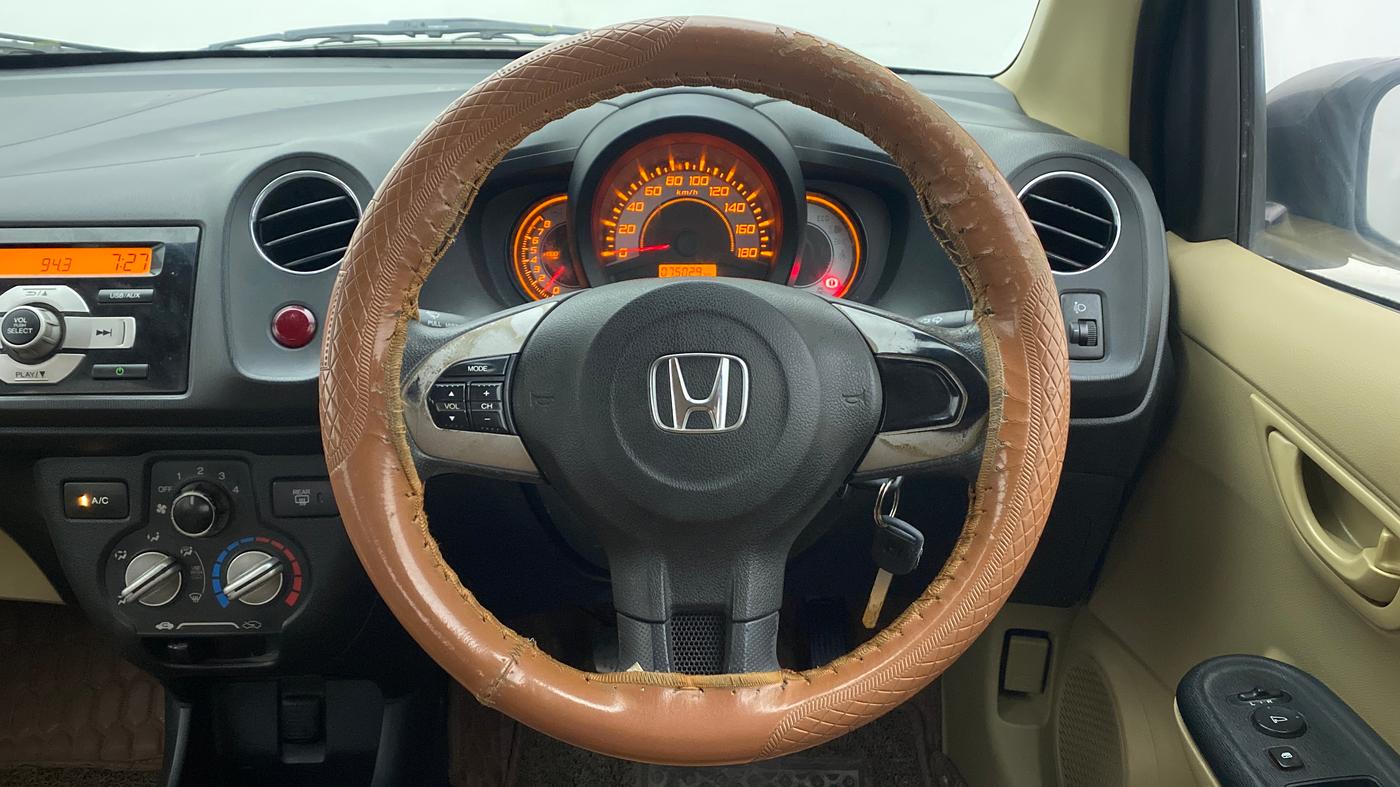2014 Honda Brio S MT, Petrol, Manual, 75,299 km, Steering Wheel Close Up