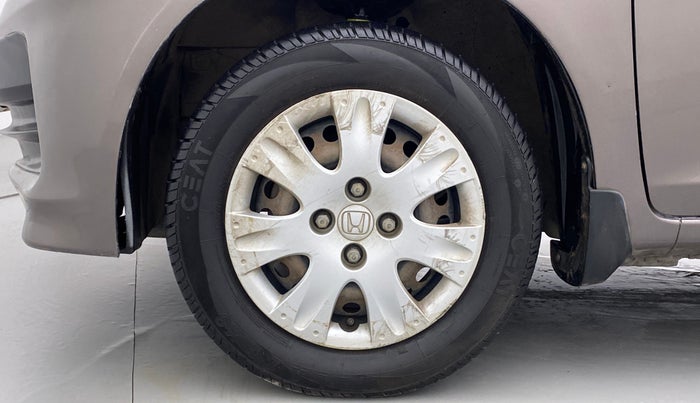 2014 Honda Brio S MT, Petrol, Manual, 75,299 km, Left Front Wheel