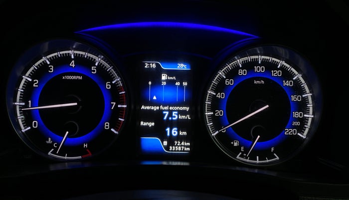 2017 Maruti Baleno ALPHA PETROL 1.2, Petrol, Manual, 33,581 km, Odometer Image