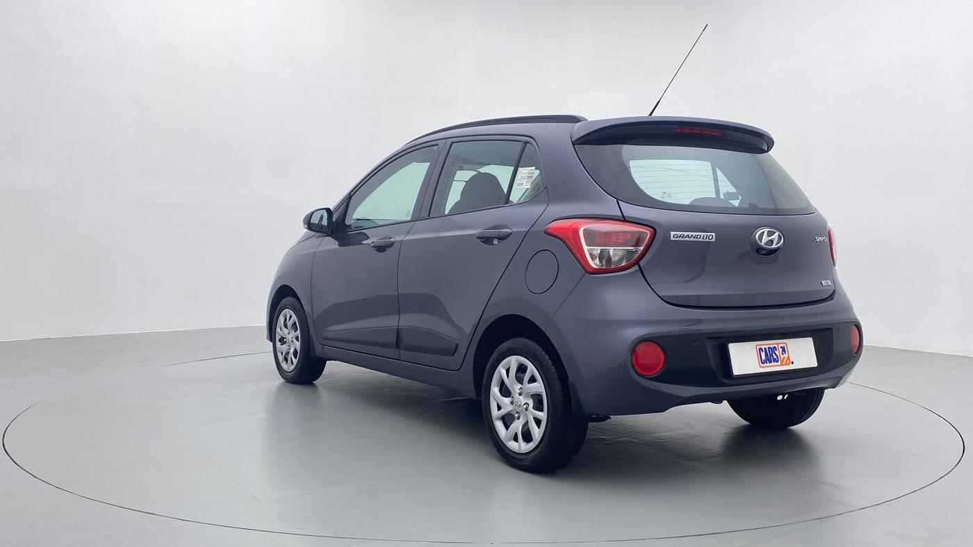 2019 Hyundai Grand i10 SPORTZ 1.2 KAPPA VTVT, Petrol, Manual, 3,745 km, Left Back Diagonal (45- Degree) View