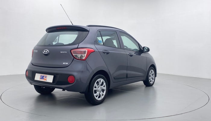 2019 Hyundai Grand i10 SPORTZ 1.2 KAPPA VTVT, Petrol, Manual, 3,745 km, Right Back Diagonal (45- Degree) View