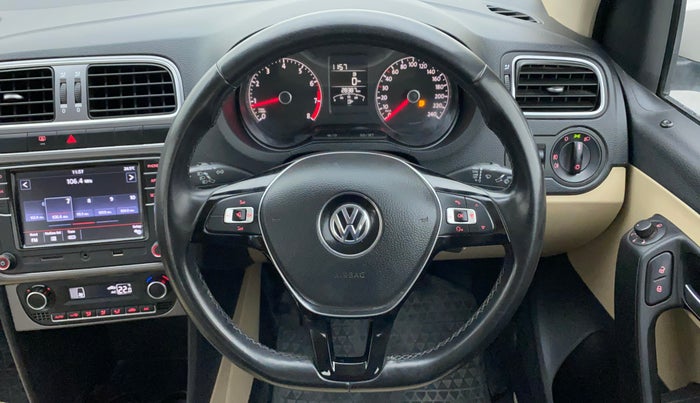 2019 Volkswagen Ameo HIGHLINE PLUS 1.0L 16 ALLOY, Petrol, Manual, 28,387 km, Steering Wheel Close Up