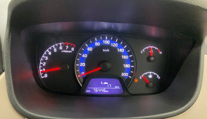 2015 Hyundai Xcent SX 1.2, Petrol, Manual, 76,403 km, Odometer Image