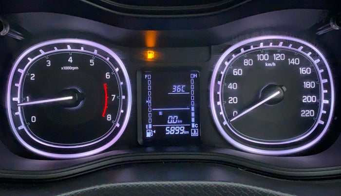 2021 Maruti Vitara Brezza ZXI, Petrol, Manual, 6,055 km, Odometer Image