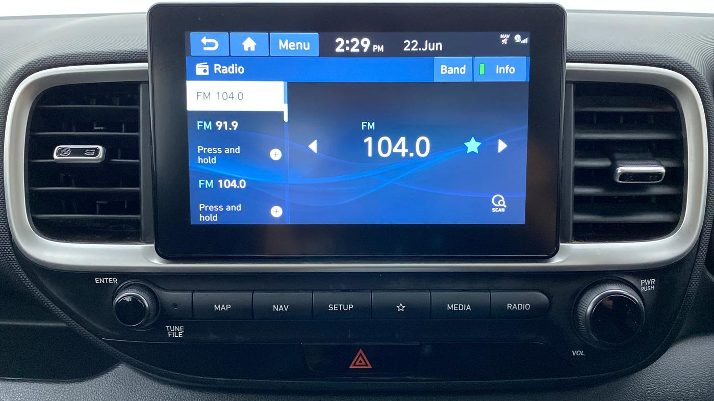 2019 Hyundai VENUE 1.0 TURBO GDI SX+ AT, Petrol, Automatic, 20,157 km, Infotainment System