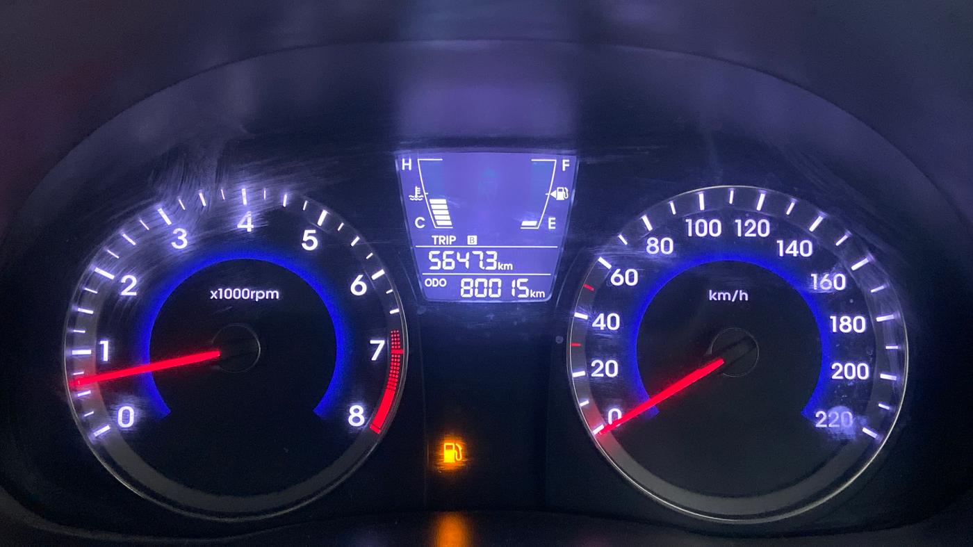 2016 Hyundai Verna FLUIDIC 4S 1.6 VTVT SX, Petrol, Manual, 80,014 km, Odometer Image