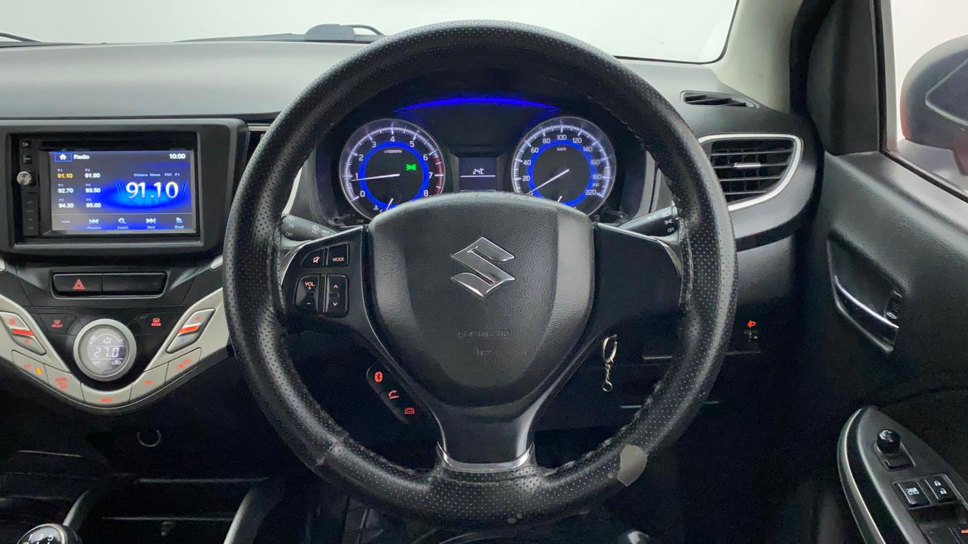2016 Maruti Baleno DELTA PETROL 1.2, Petrol, Manual, 47,477 km, Steering Wheel Close Up