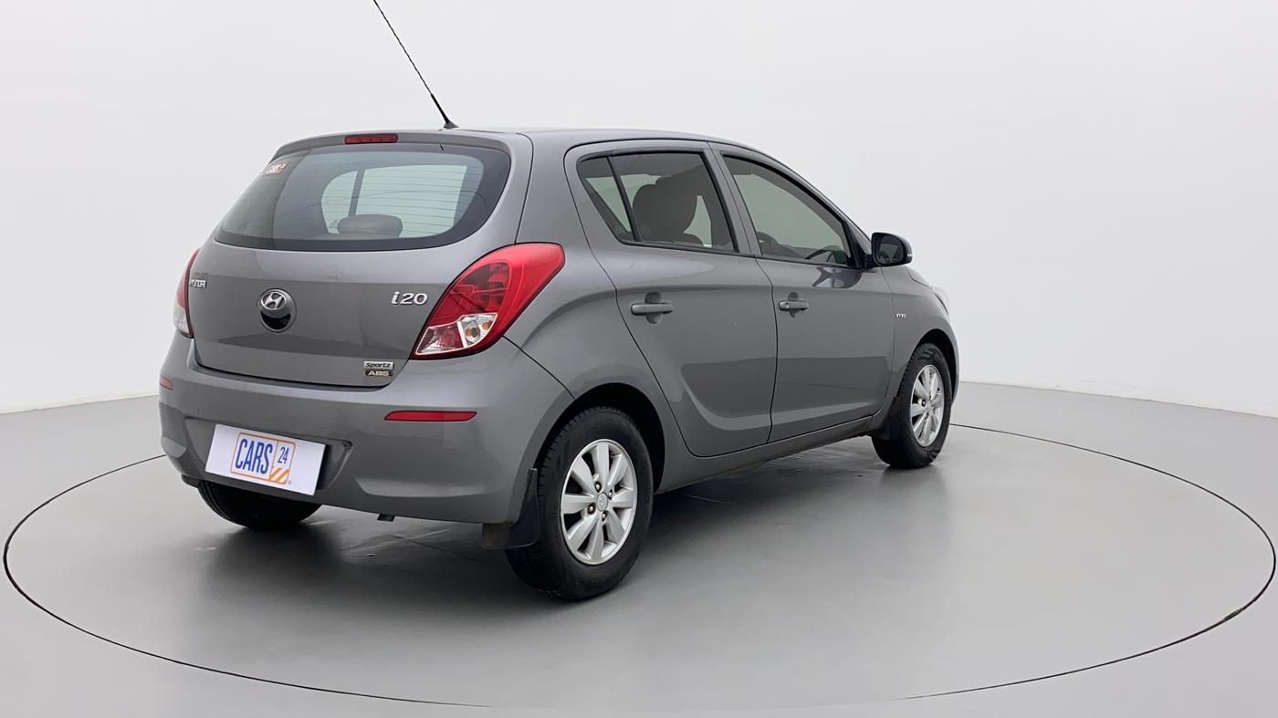 2012 Hyundai i20 SPORTZ 1.2, Petrol, Manual, 67,653 km, Right Back Diagonal