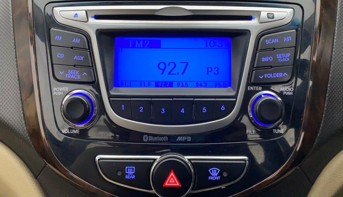 2014 Hyundai Verna FLUIDIC 1.4 VTVT CX, Petrol, Manual, 74,895 km, Infotainment System