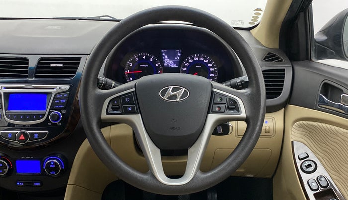 2014 Hyundai Verna FLUIDIC 1.4 VTVT CX, Petrol, Manual, 74,895 km, Steering Wheel Close Up