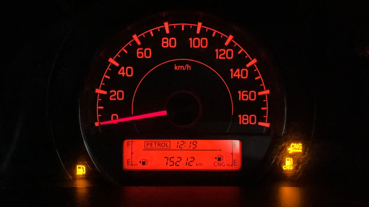2022 Maruti Celerio VXI CNG, CNG, Manual, 75,202 km, Odometer Image