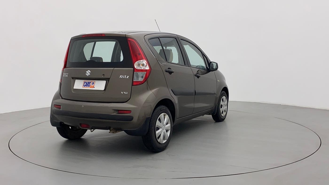 2012 Maruti Ritz VXI, Petrol, Manual, 80,315 km, Right Back Diagonal