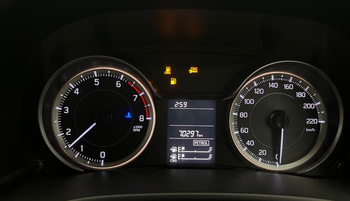 2020 Maruti Ertiga VXI CNG, CNG, Manual, 70,249 km, Odometer Image