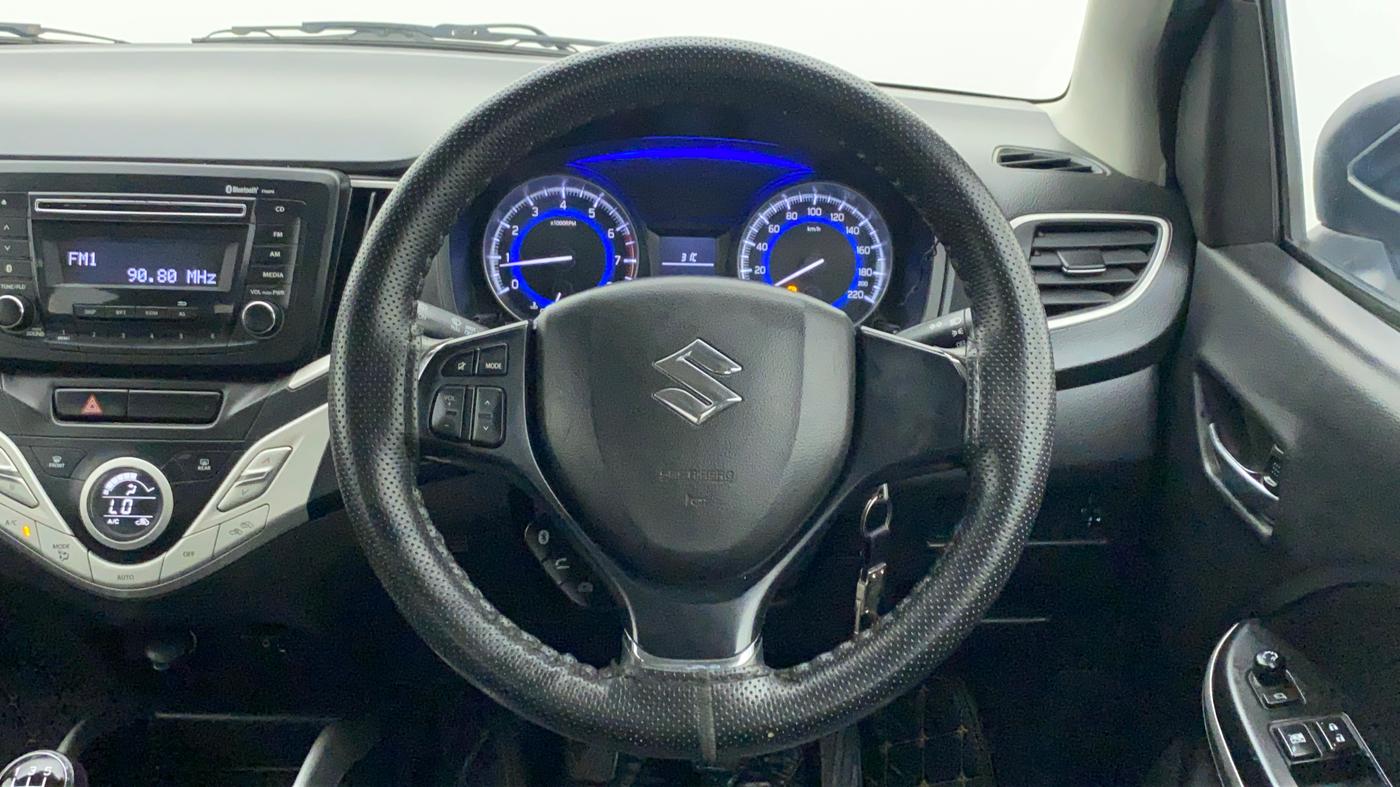 2018 Maruti Baleno DELTA PETROL 1.2, Petrol, Manual, 33,089 km, Steering Wheel Close Up