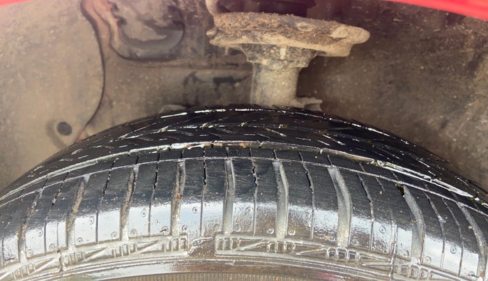 2017 Hyundai Grand i10 SPORTZ (O) 1.2 KAPPA VTVT, Petrol, Manual, 76,949 km, Left Front Tyre Tread