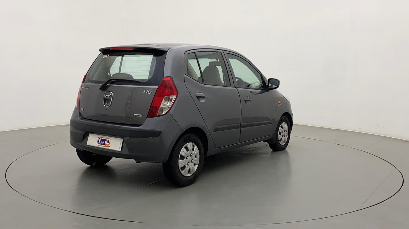 2010 Hyundai i10 SPORTZ 1.2, Petrol, Manual, 60,581 km, Right Back Diagonal