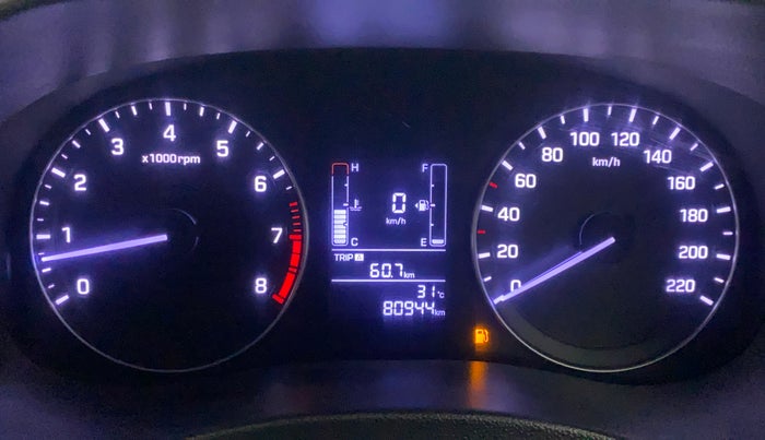 2017 Hyundai Creta SX PLUS 1.6 PETROL, Petrol, Manual, 80,913 km, Odometer Image