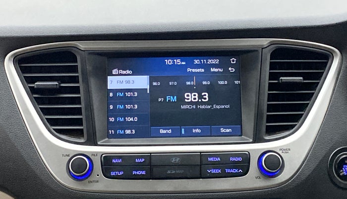 2019 Hyundai Verna 1.6 SX VTVT AT (O), Petrol, Automatic, 45,066 km, Infotainment System