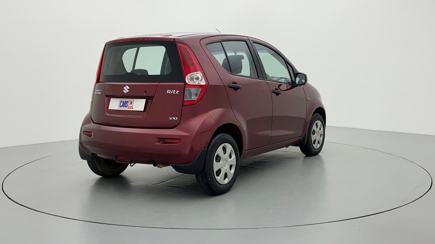 2010 Maruti Ritz VXI ABS, Petrol, Manual, 1,43,381 km, Right Back Diagonal