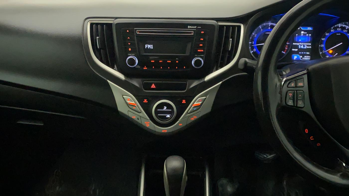 2017 Maruti Baleno ZETA CVT PETROL 1.2, Petrol, Automatic, 77,650 km, Air Conditioner