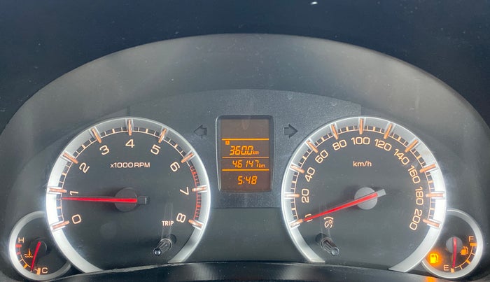 2014 Maruti Swift VXI, Petrol, Manual, 46,247 km, Odometer Image