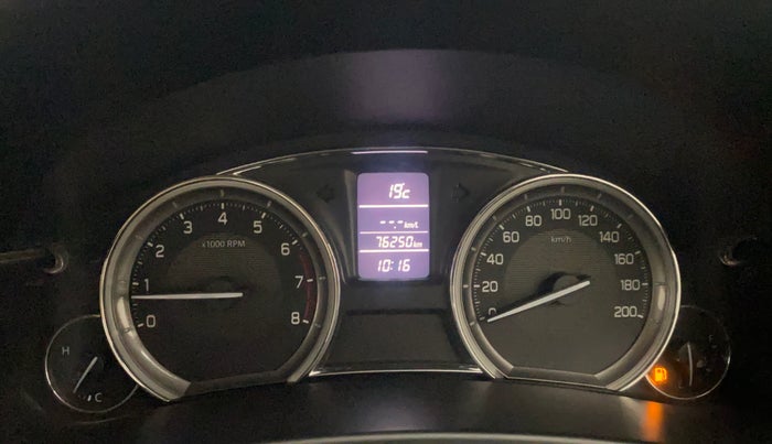 2017 Maruti Ciaz ZXI, Petrol, Manual, 76,249 km, Odometer Image