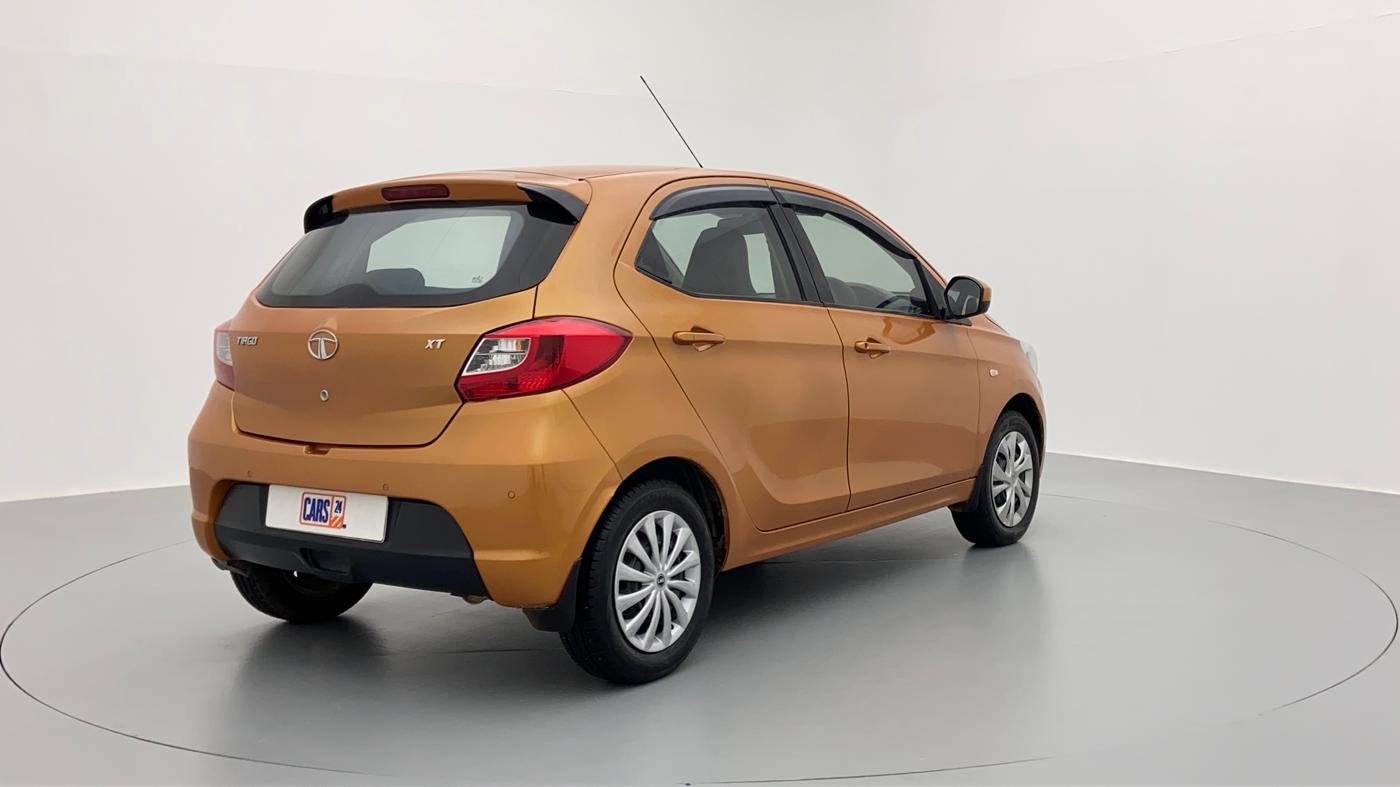 2016 Tata Tiago XT 1.2 REVOTRON, Petrol, Manual, 1,26,689 km, Right Back Diagonal (45- Degree) View
