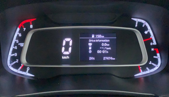 2021 KIA SONET HTK PLUS 1.2, Petrol, Manual, 27,474 km, Odometer Image