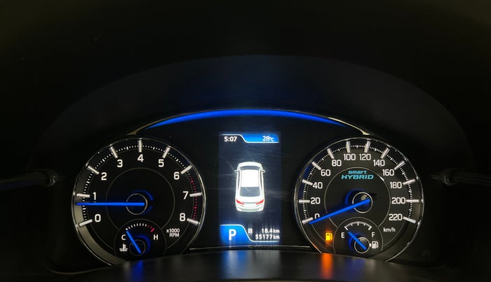 2019 Maruti Ciaz ALPHA  AT 1.5 SHVS PETROL, Petrol, Automatic, 55,158 km, Odometer Image