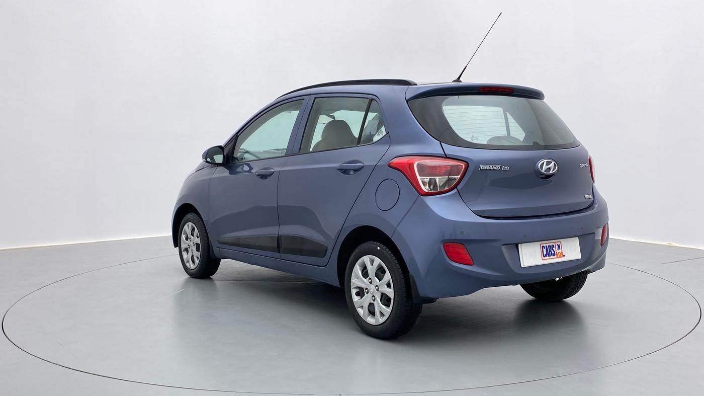 2016 Hyundai Grand i10 SPORTZ 1.2 KAPPA VTVT, Petrol, Manual, 12,089 km, Left Back Diagonal
