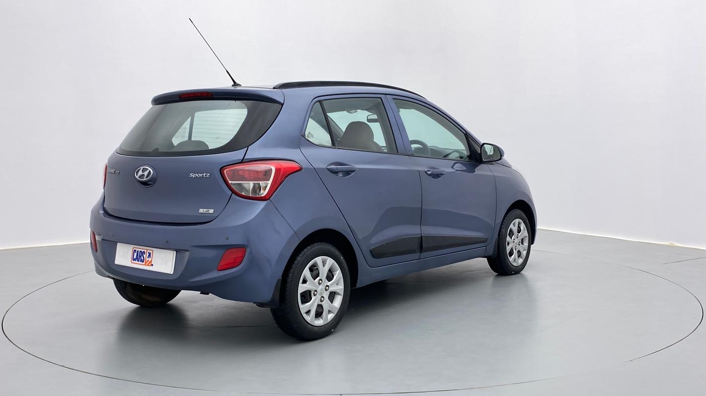 2016 Hyundai Grand i10 SPORTZ 1.2 KAPPA VTVT, Petrol, Manual, 12,089 km, Right Back Diagonal