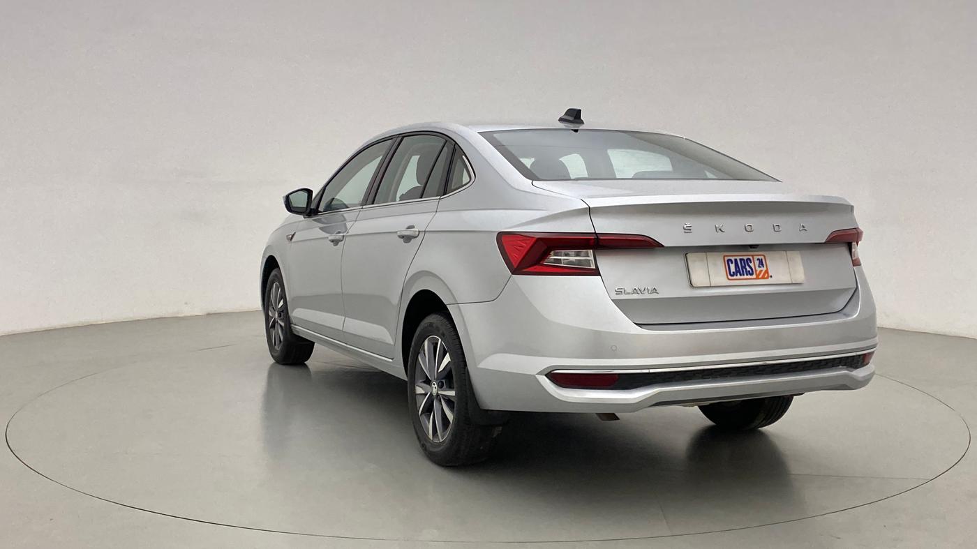 2022 Skoda SLAVIA STYLE 1.0 TSI AT, Petrol, Automatic, 2,986 km, Left Back Diagonal