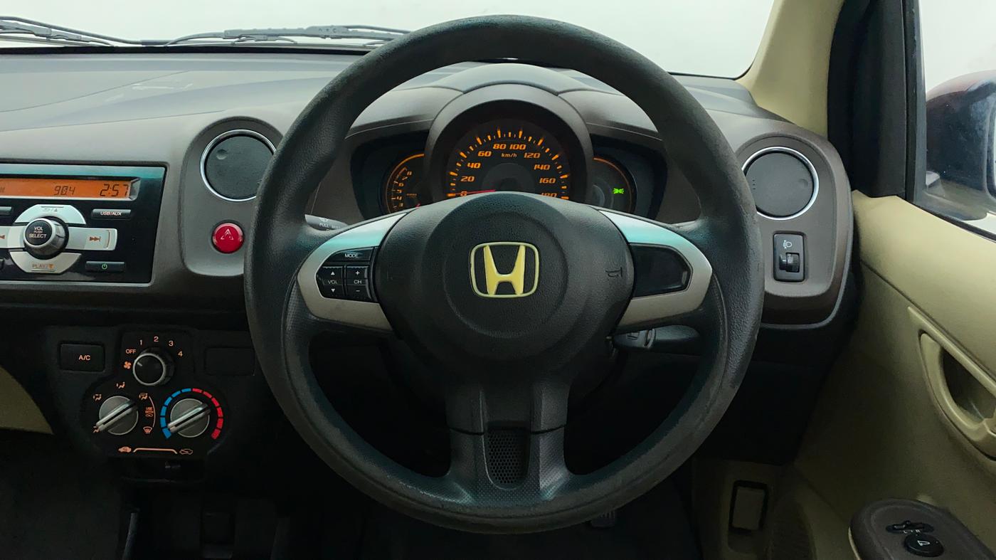2013 Honda Amaze 1.2 SMT I VTEC, Petrol, Manual, 92,611 km, Steering Wheel Close Up