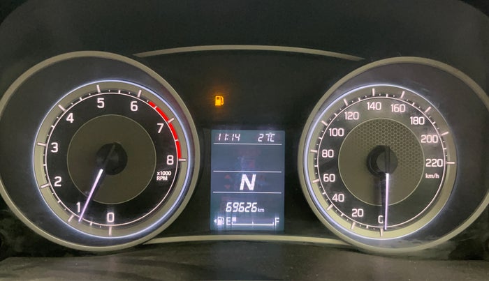 2018 Maruti Dzire VXI AMT, Petrol, Automatic, 69,580 km, Odometer Image