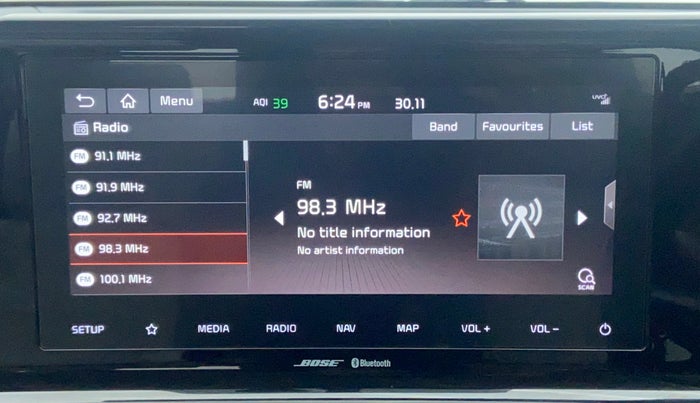 2019 KIA SELTOS GTX+ 1.4 MT, Petrol, Manual, 14,320 km, Infotainment System