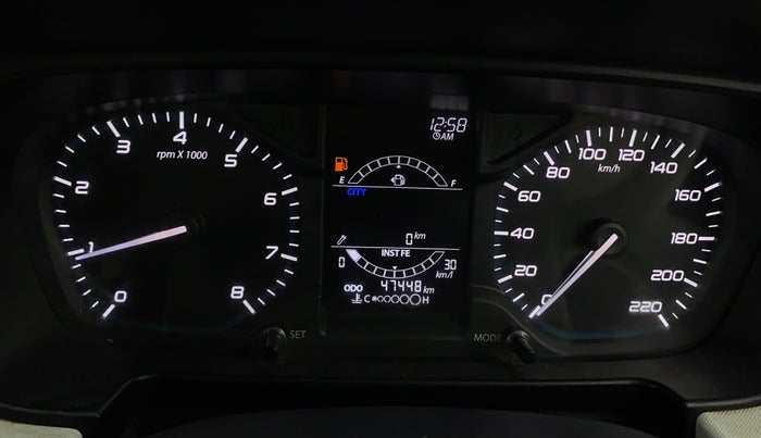 2022 Tata PUNCH PURE MT, Petrol, Manual, 47,445 km, Odometer Image